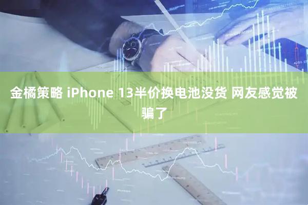金橘策略 iPhone 13半价换电池没货 网友感觉被骗了
